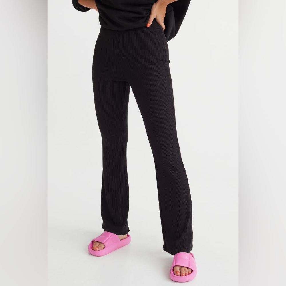 H&M Ribbed Bell Bottom Pants